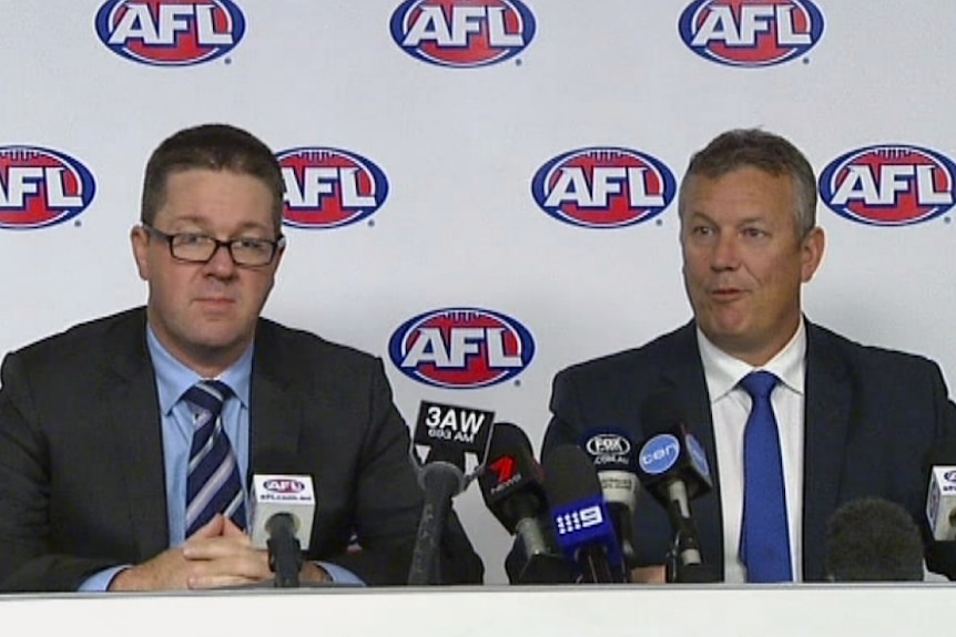 The AFL Players Association's Paul Marsh, and the AFL manager Mark Evans discuss changes to the AFL's illicit drug policy.