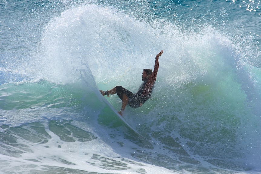 Surfing Burleigh