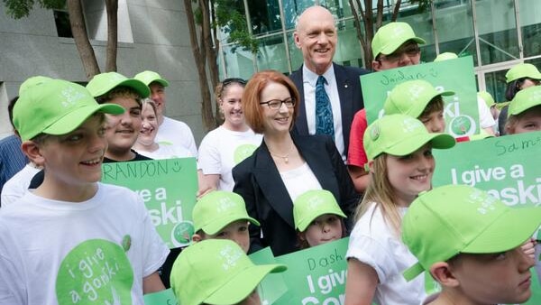 Julia Gillard and Peter Garrett (Twitter: @JuliaGillard)