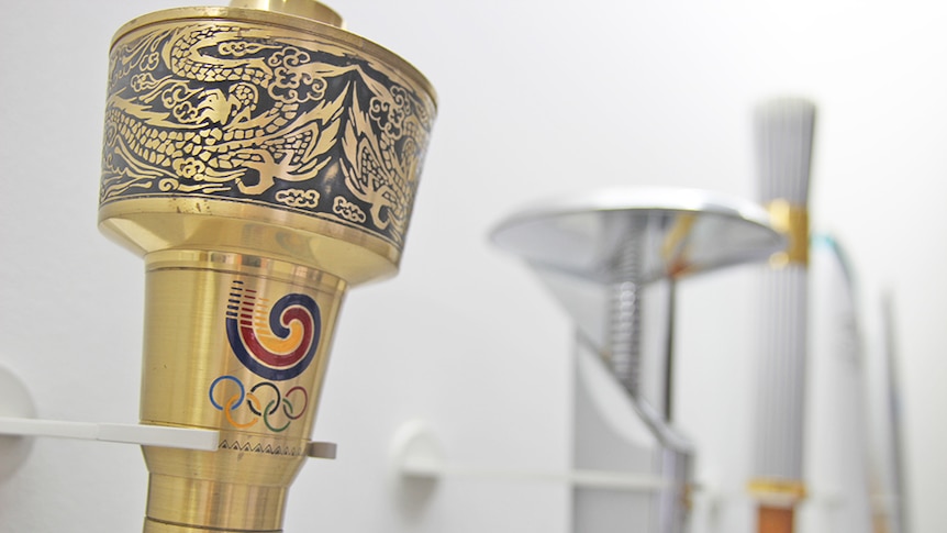 The Olympic Games torch from Seoul 1988