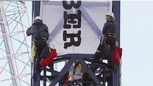 Greenpeace construction site protesters