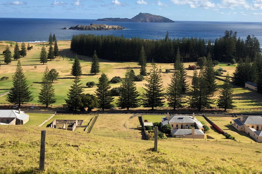 Norfolk Island looking out onto Phillip Island