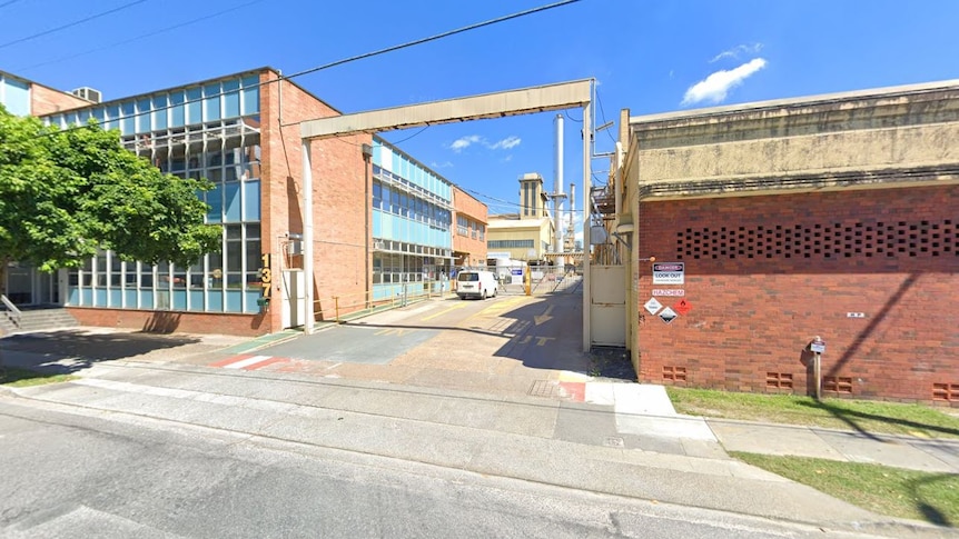 A factory driveway in Brisbane's West End