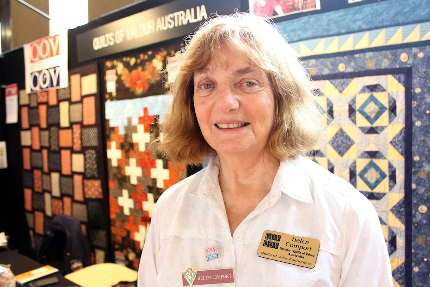 Quilts of Valour Australia founder Helen Comport