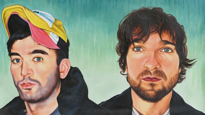 An illustration of Sufjan Stevens & Angelo De Augustine