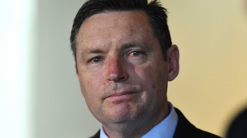 Australian Christian Lobby Managing Director Lyle Shelton at a press conference at Parliament House in Canberra, Tuesday, Aug. 8, 2017
