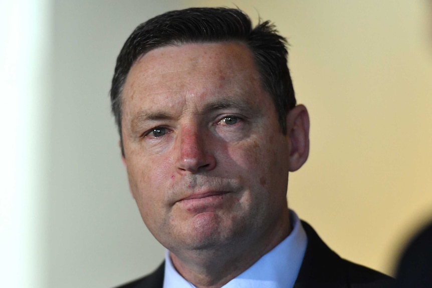 Australian Christian Lobby Managing Director Lyle Shelton at a press conference at Parliament House in Canberra, Tuesday, Aug. 8, 2017