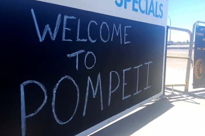 Port Augusta becomes Pompeii