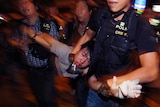 Hong Kong riot police clash with protesters