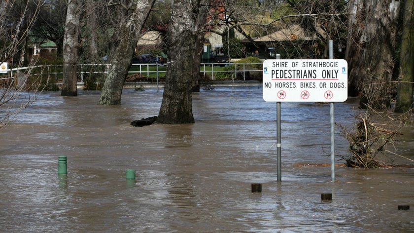Much of the north-eastern part of Victoria has been affected by the floods.