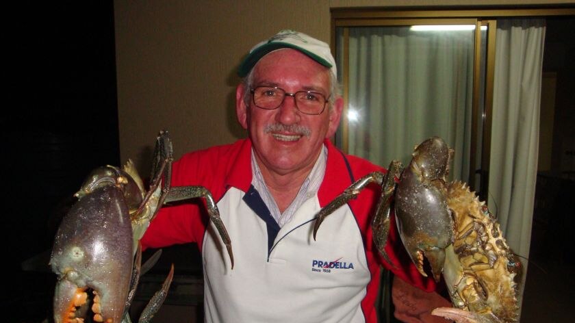 Rod Robertson has offered to help residents at Cooloola where mud crabs are wandering into backyards.
