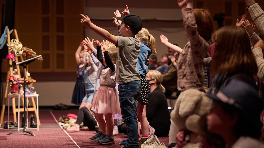 Children enjoying a Relaxed performance by the Adelaide Symphony Orchestra