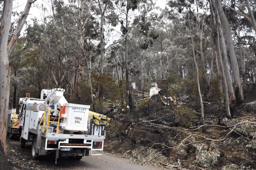 Fire crews respond to fire damage at Wye River