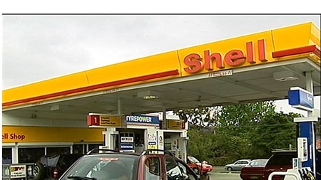 Shell service station
