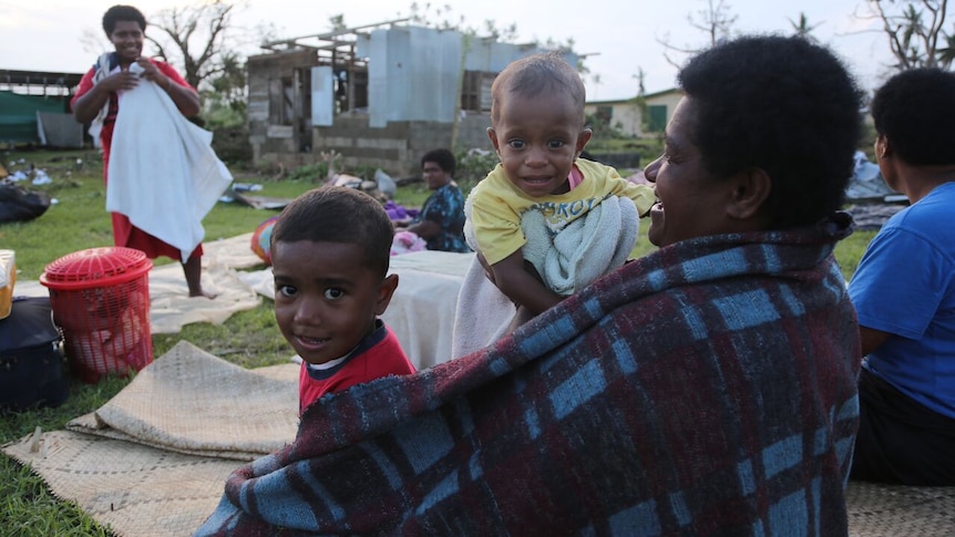 Family in village hit by Tropical Cyclone Winston