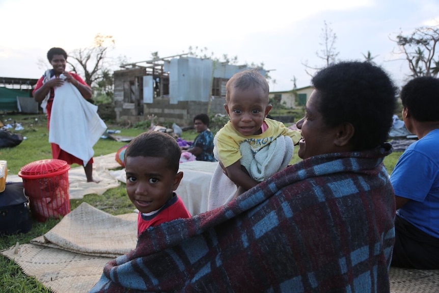 Family in village hit by Tropical Cyclone Winston