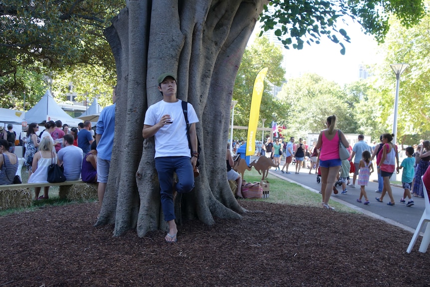 Lee Sang-jun at Sydney's Hyde Park in 2015.
