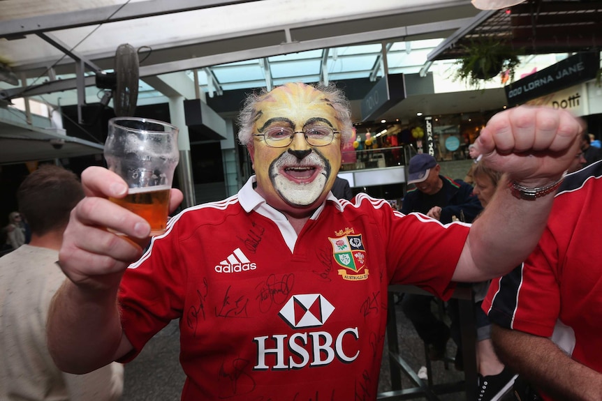 Lions supporters were coming from every direction and all of them seemed to be in full voice (Getty Images)