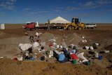 Dinosaur dig at Winton in central-west Qld