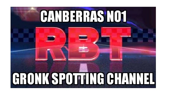 The cover photo on one of the Facebook pages says 'Canberra's no1 gronk spotting channel'