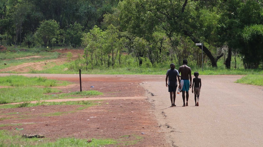 Aboriginal people in a NT community - generic image