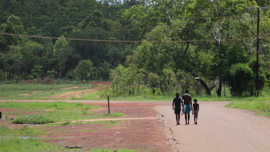 Aboriginal people in a NT community - generic image