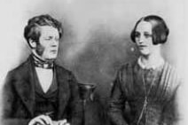 Black and White historical photo of David and Mary McConnel