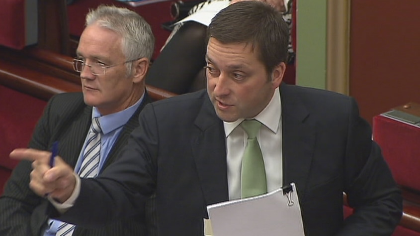Victorian Planning Minister Matthew Guy in parliament.