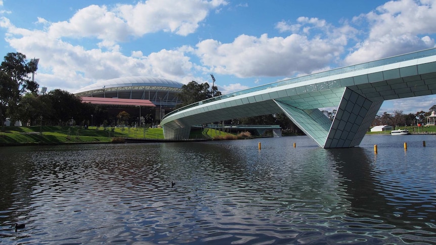 Torrens Lake footbridge