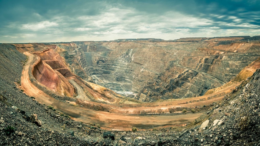 The famous Kalgoorlie Super Pit gold mine, WA.
