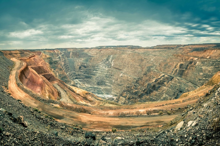 The famous Kalgoorlie Super Pit gold mine, WA.