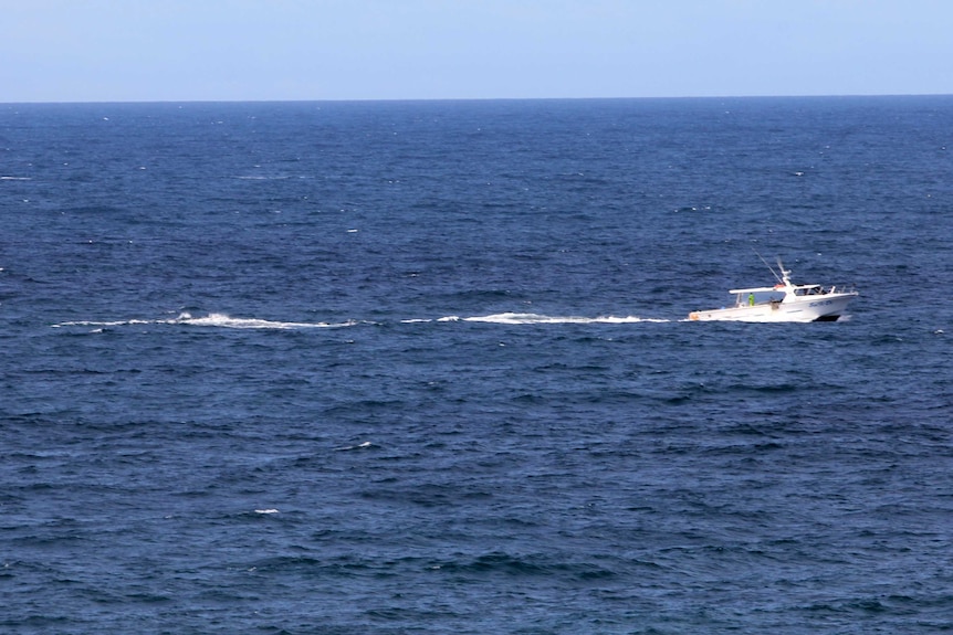 Fishing boat on ocean