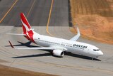 QANTAS Boeing 737 at Darwin airport.