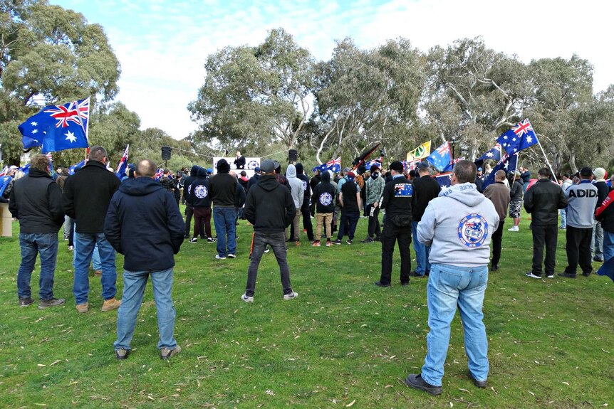 Anti-Islam rally at Melton in Melbourne's outer west