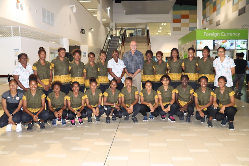 PNG womens football team teamshot