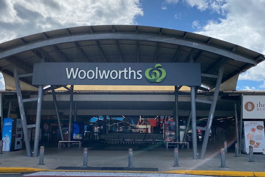 The exterior of a Woolworths store.