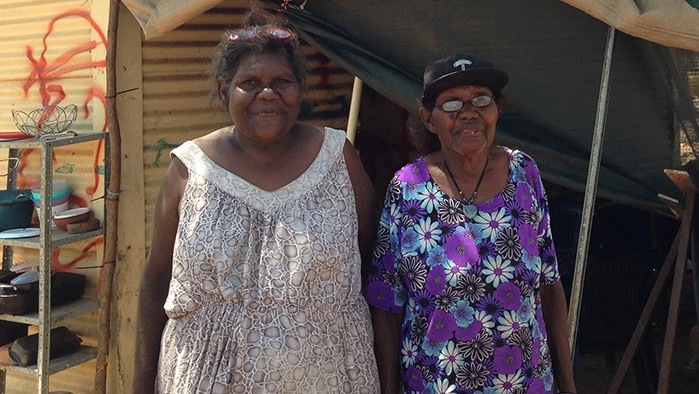Borroloola residents Linda Owens and her mother Kathleen