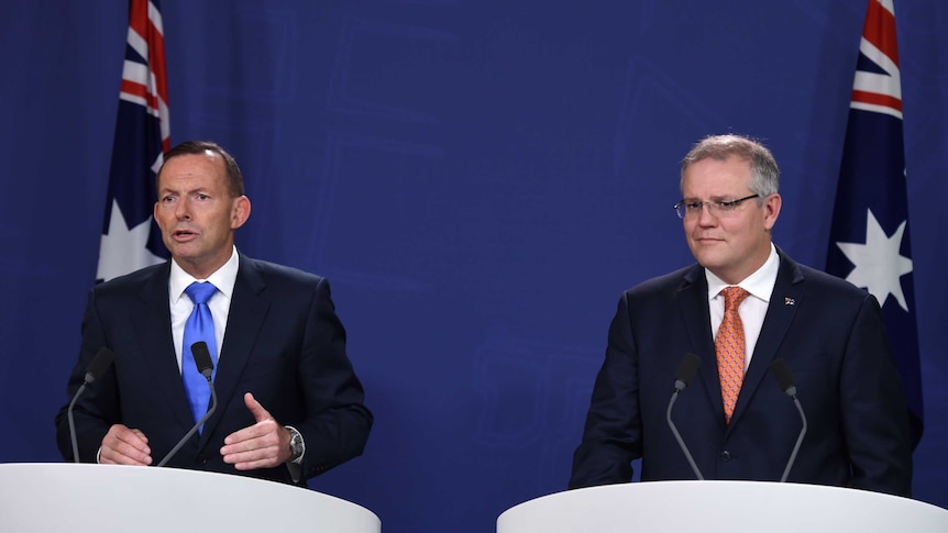 Tony Abbott and Scott Morrison