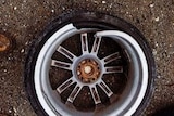 A broken tyre rim 