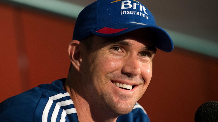 England cricketer Kevin Pietersen during a press conference in Brisbane in November 2013.