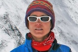 Adelaide's Katie Sarah during a climb on Mount Everest
