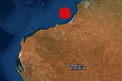 A map of the earthquake area.