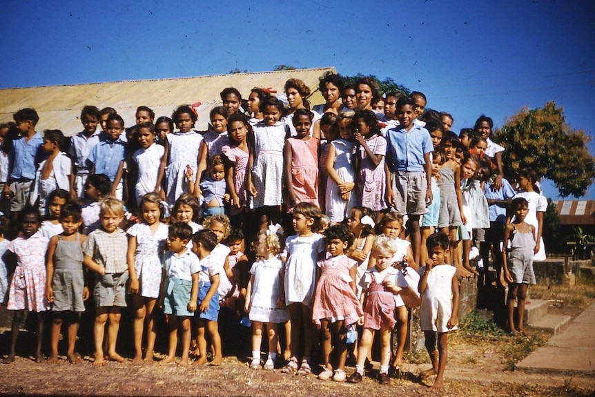 Children in a group photo