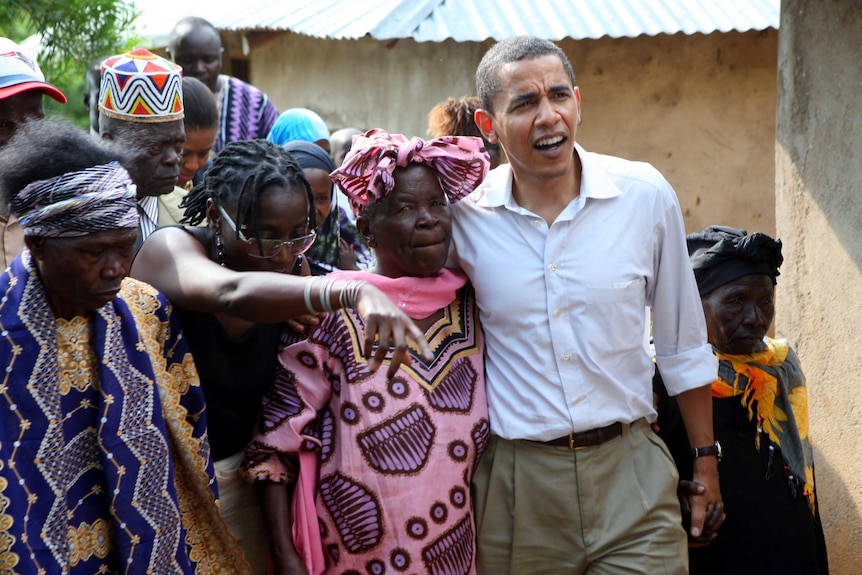 Obama on trip to Kenya in 2006