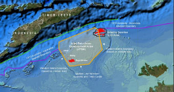 Map of the Joint Petroleum Development Area in Timor Sea