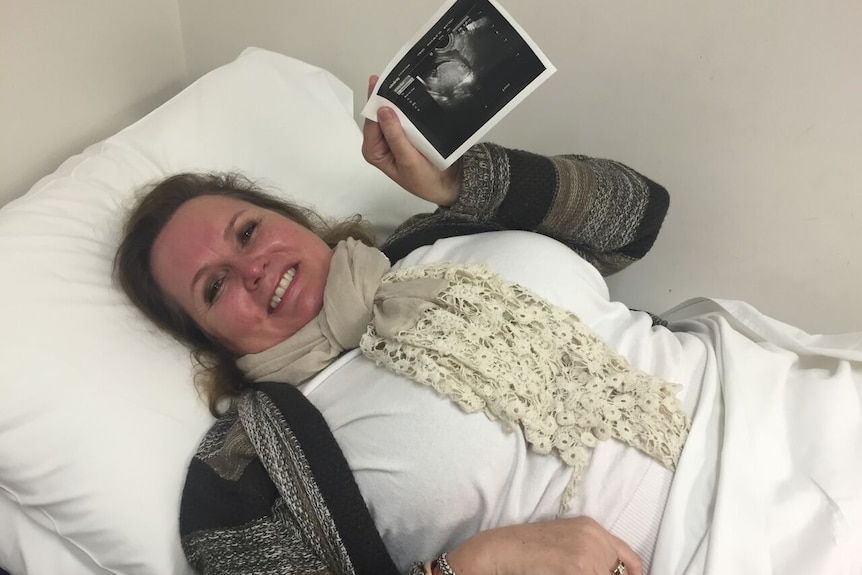 Fiona Fagan, who is pregnant via a donated embryo