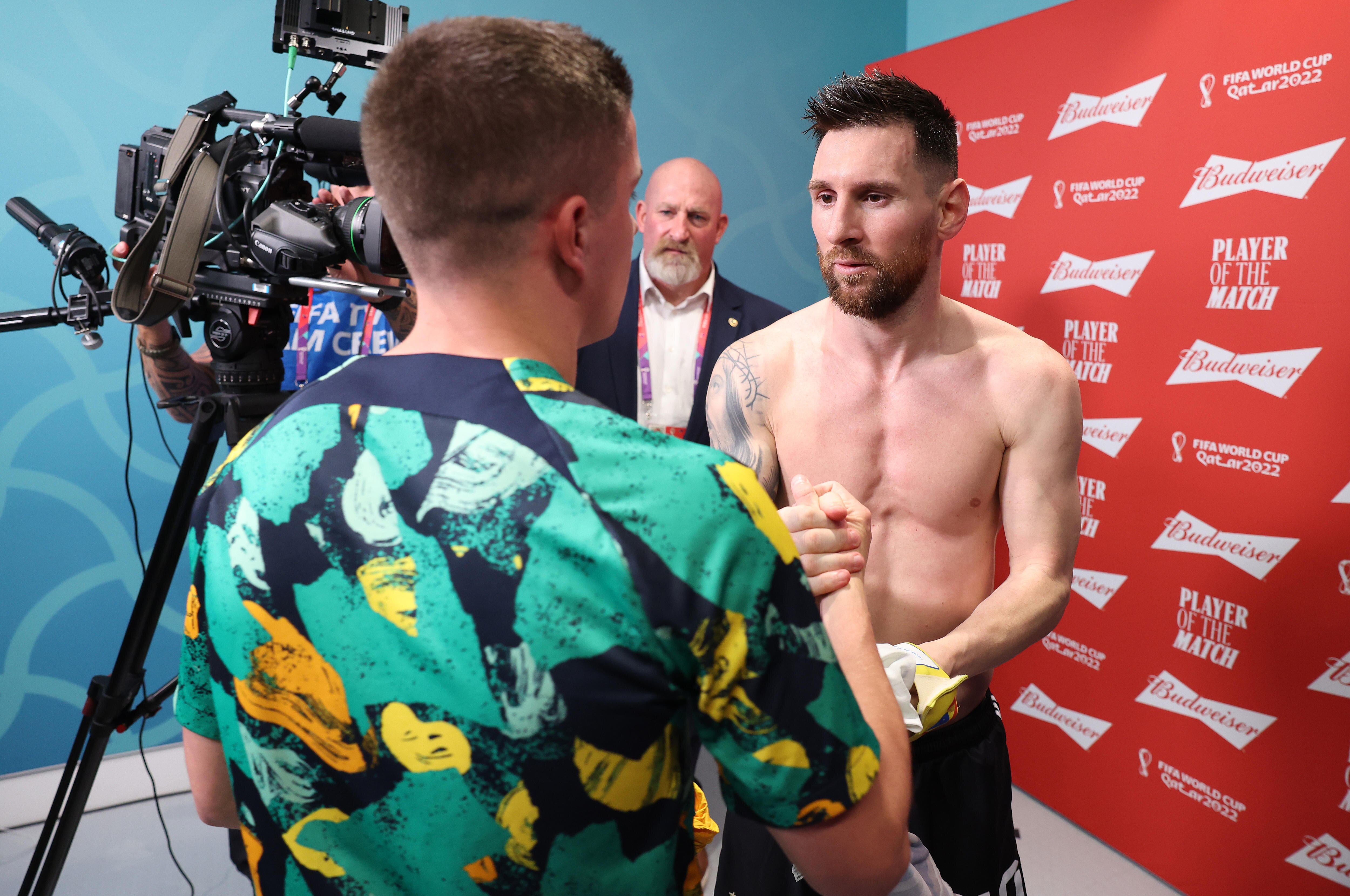Cameron Devlin recounts snagging Lionel Messi's jersey after Socceroos