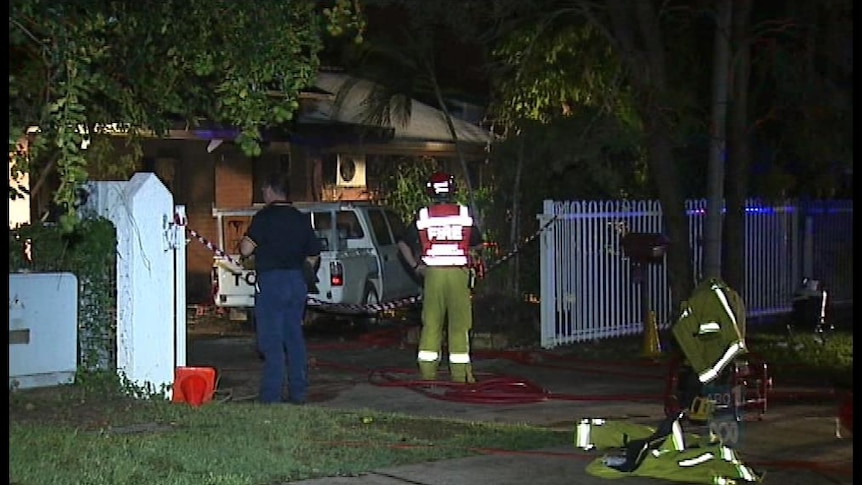 A man has died in a house fire in Darwin's northern suburbs
