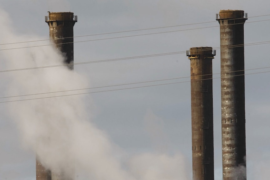 Smoke stacks.