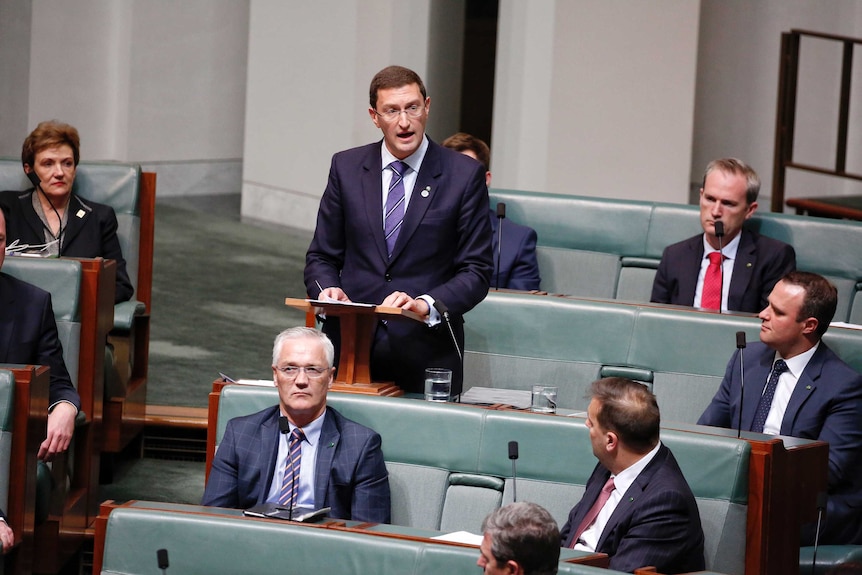 Liberal MP Julian Leeser makes his maiden speech to the Parliament, on September 14, 2016.